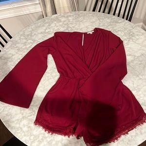 Maroon Romper